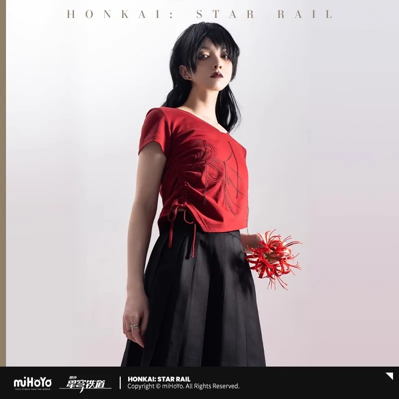 miHoYo Honkai: StarRail Официальная футболка для девочек с периферийными устройствами