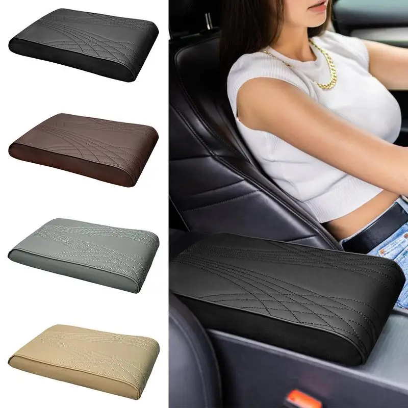 Car Armrest Box Pad | Memory Foam Car Center Console Cushion | Heightened Vehicle Armrest Cushion Auto Arm Rest Pad Middle Conso