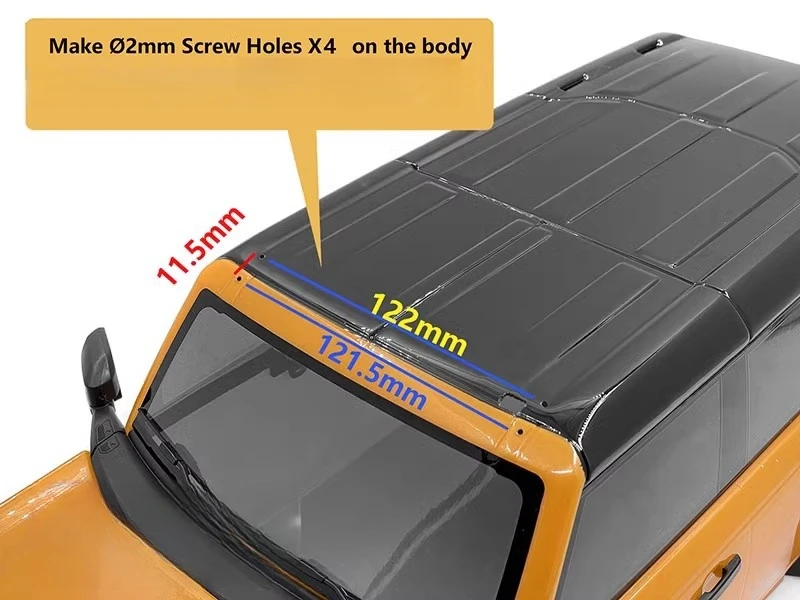 Направляющая для крыши Круглая Панель фотосессия 1/10 масштаб TRX4 2021 деталь