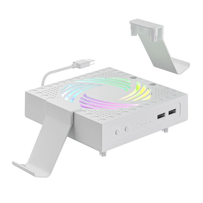 Охлаждающий вентилятор M17B с подсветкой для наушников и держателем контроллера