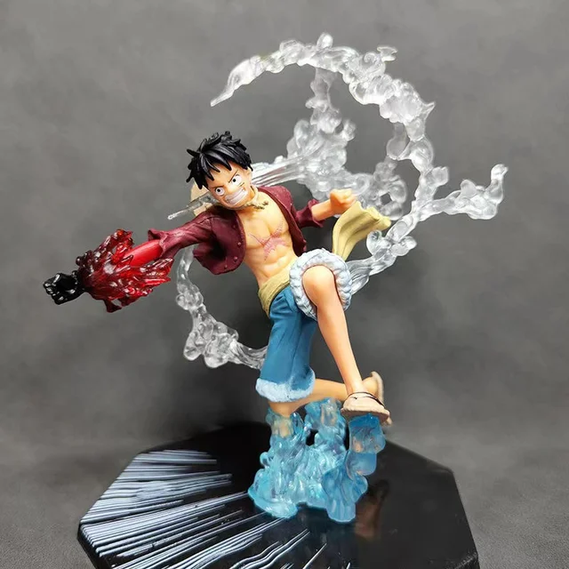 One Piece Anime Monkey·D·Luffy Roronoa Ace Pvc Action Model Collection Cool Stunt Figure Toy Gift 1