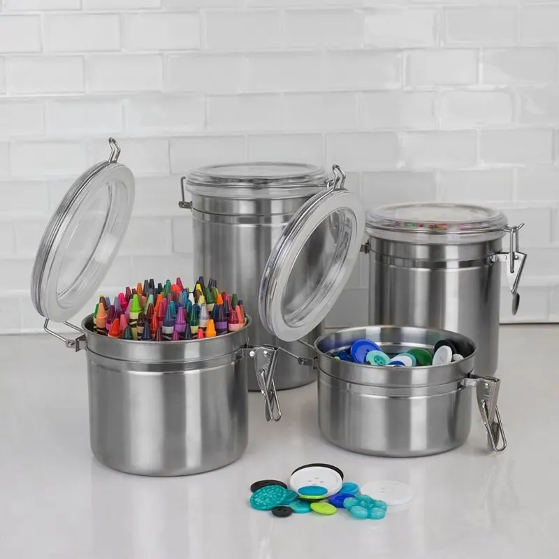 

Set 4 Pcs Stainless Steel Storage Organizer free shipping