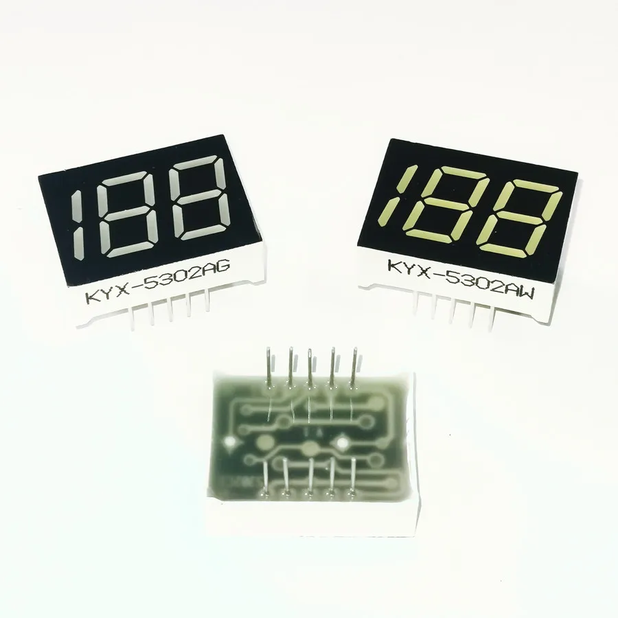 10 шт. 0 5 дюйма 2 бит яркий синий свет цифровой модуль KYX-5302AW контактов 25*19*8 мм