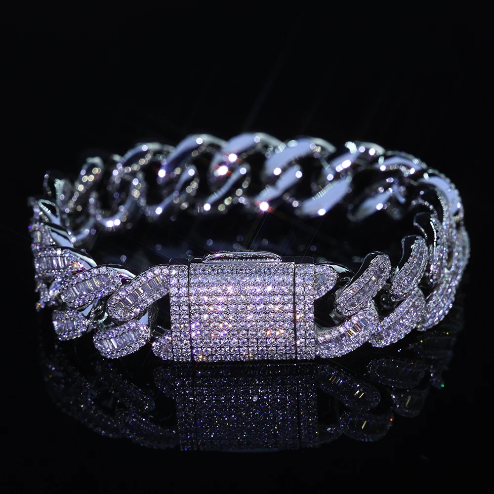 NY 15 мм кубинское ожерелье со льдом для женщин ювелирные изделия с цирконом