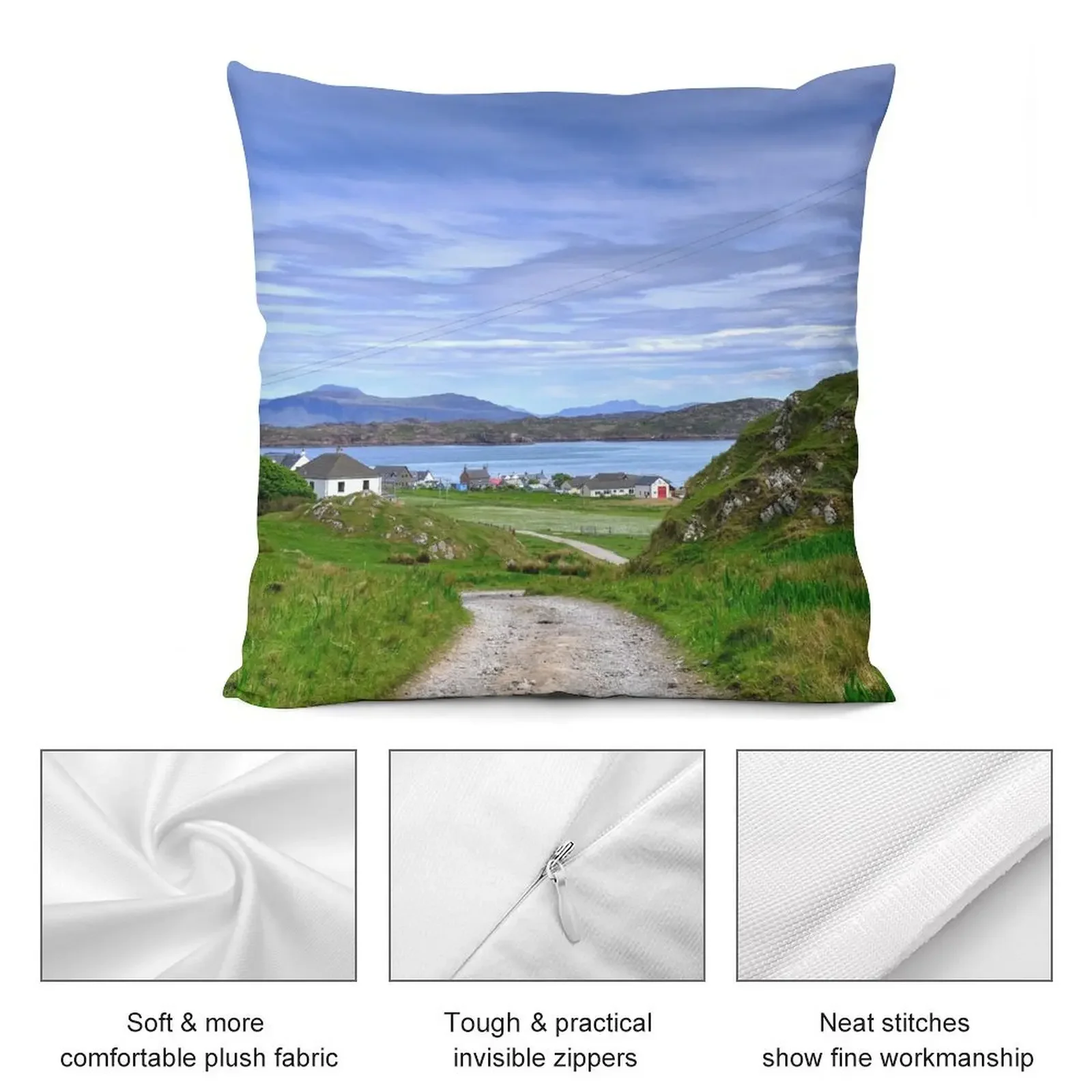 Baile Mor Isle of Iona Inner Hebrides Scotland Декоративные наволочки для подушек