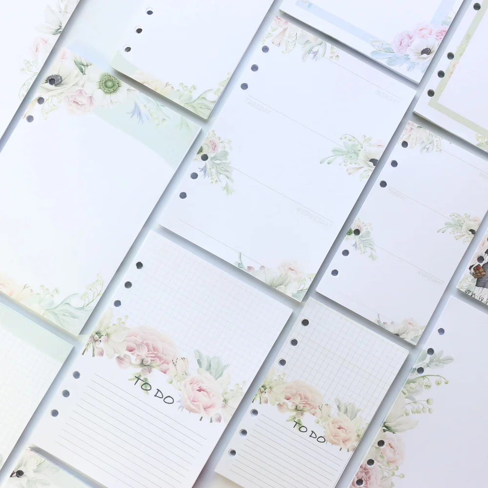 

Domikee original creative cute school refillable notebook paper core stationery,candy 6 hole inner for binder planner,A5A6