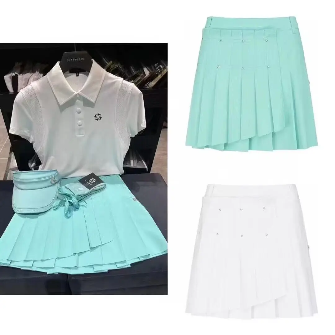 

St andrew Goolf ladies all fit age-reducing A-line skirt sports breathable high-waisted skirt Golf short culottes