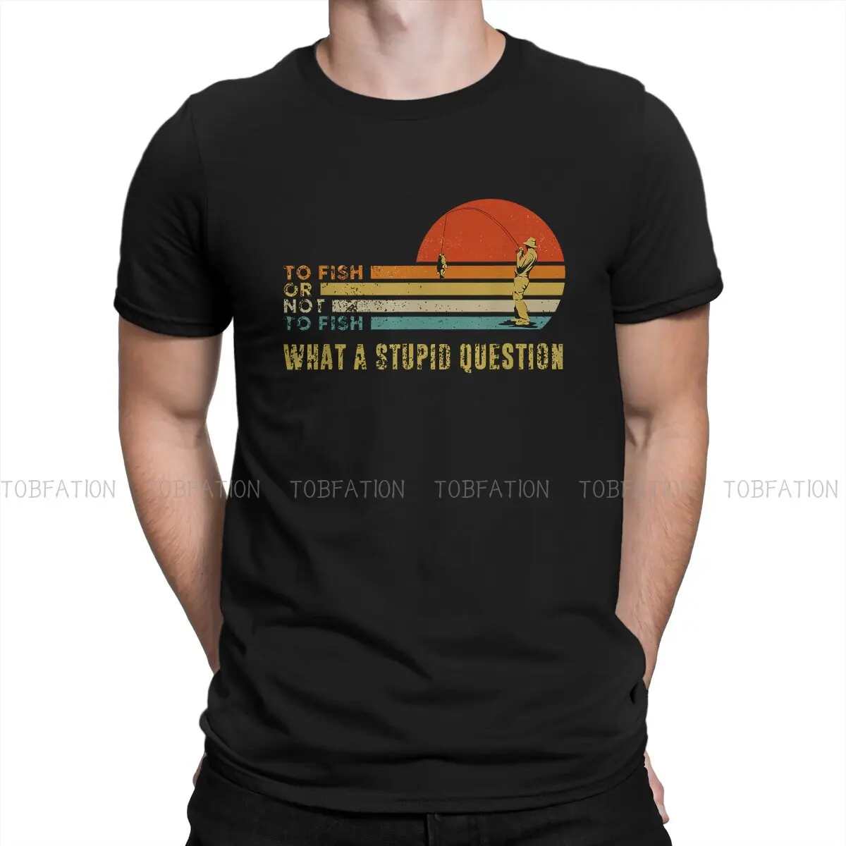 

Мужская футболка для рыбалки, футболка с надписью «To Fish Or Not To Fish What A глупый вопрос», индивидуальная футболка, хипстерские толстовки из 100% хлопка