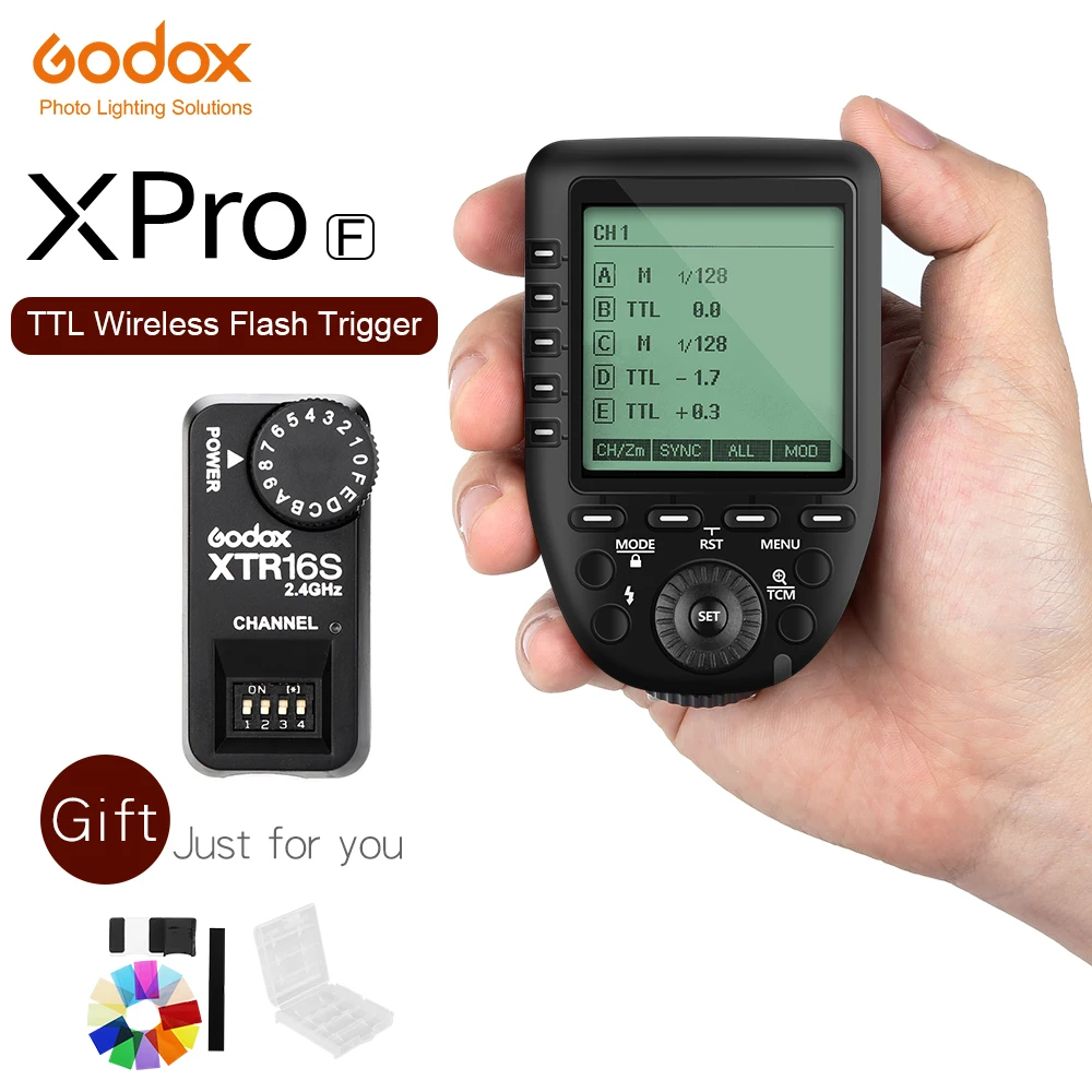 

GODOX XPro-F TTL 2,4G Беспроводная Высокоскоростная синхронизация 1/8000s X система с триггером для фотовспышки для фотоаппаратов Fuji