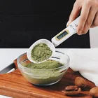 Цифровые кухонные весы с ЖК-дисплеем, электронные кухонные весы, ложка 300 г 0,1 г, зеркальные весы, кухонные инструменты для дома