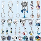 Новинка 2022, серебряный цвет, Божья коровка на удачу, ранние бусины, подходят для оригинального браслета Pamura, сделай сам, ожерелье, ювелирные изделия