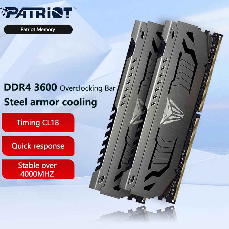

Patriot Viper Steel DDR4 8GB 3200MHz 16GB 32GB PC Memory Module 16GB(2 x 8GB) 32GB(2 x 16GB) 3600MHz Gaming Memory Kits