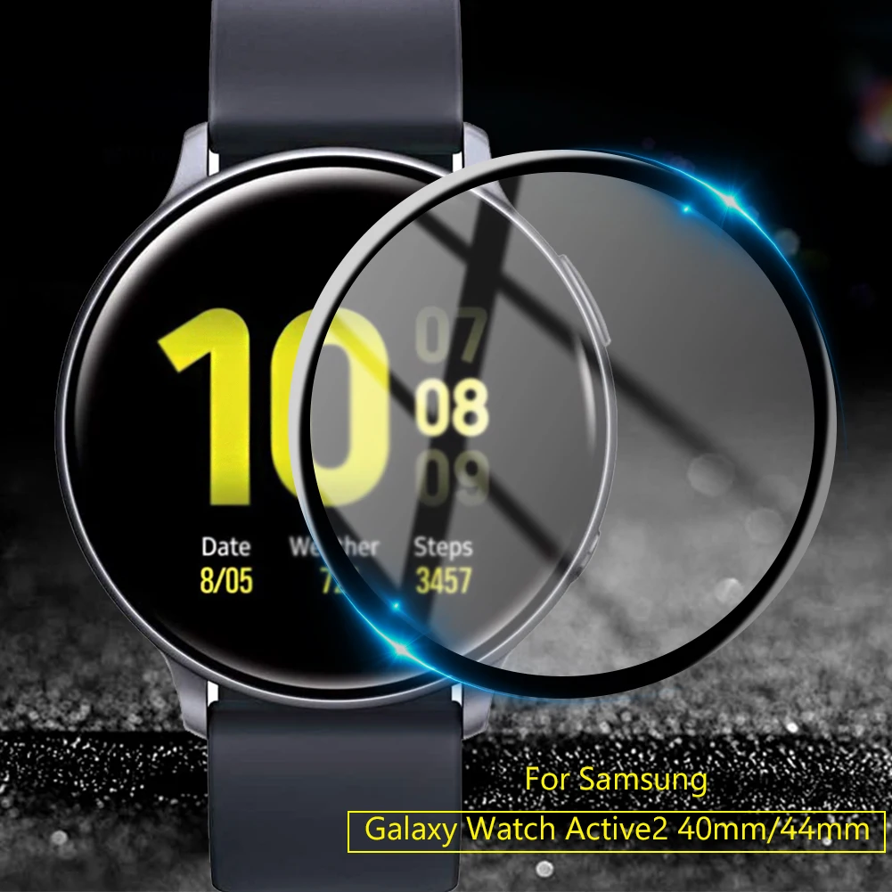 

1/3pcs Tempered Glass For Samsung Galaxy Watch 40mm Active 2 44mm Active2 TPU HD Clear Screen Protector Smartwatch Accessories