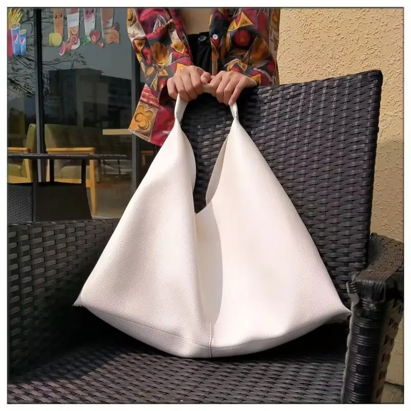 

New Japan Korean Style Women Handbags Large Capacity Solid Leather Tote Shoulder Bags 2023 Cheap Hobo Bag