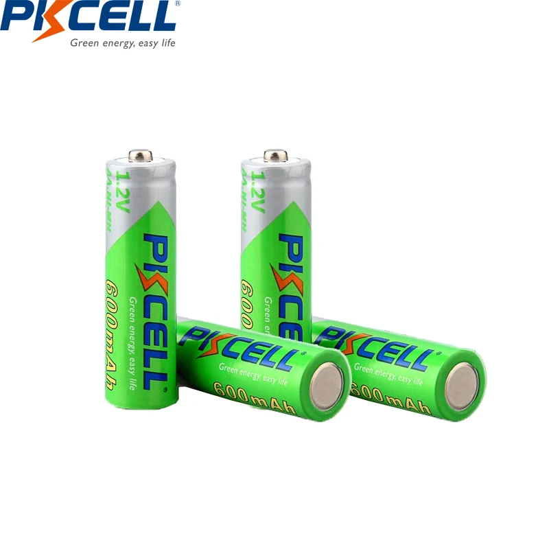 

2/4PC PKCELL 1.2V AA Rechargeable Battery 2A NIMH AA Rechargeable Battery aa ni-mh batteries battery 600mah for clock toys