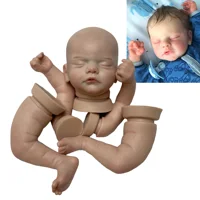18-20 Inch Bebe Reborn Dolls Kits Painted/Unpainted Sam Full Solid Silicone Lifelike Doll Kits Reborn Corpo De Silicone