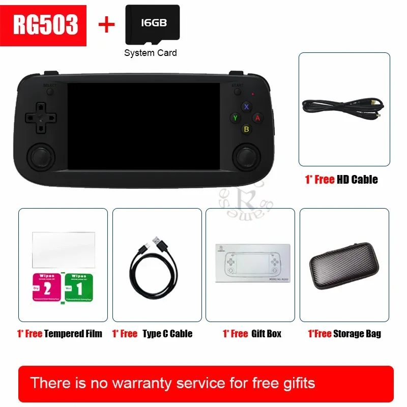 

256GB Anbernic New RG503 Linux Portable Game Console 4.95 Inch OLED Screen Mobile Game Player RK3566 1.8GHz Support 5G Wifi