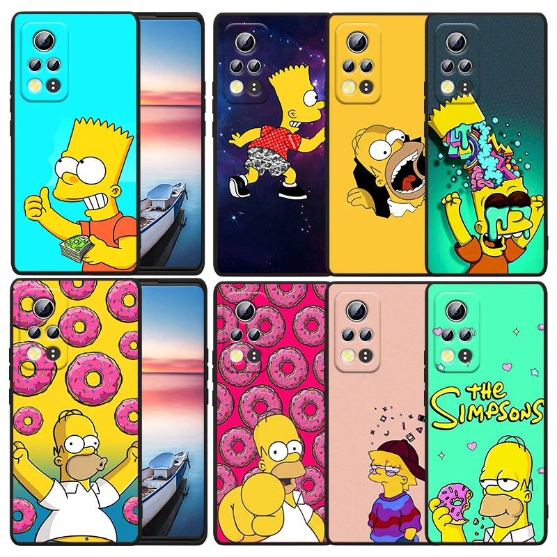 

Disney The Simpsons Family For Huawei Honor X30 X20 X8 X7 60 50 SE Pro 10X 10i 10 Lite 9A 9C RU 9X 8X 8A Black Phone Case