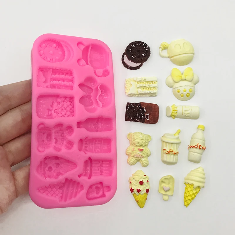 

DIY Мороженое, кола, молоко, фотоформа, инструмент для переворачивания сахара, частицы лака воска, ручная форма