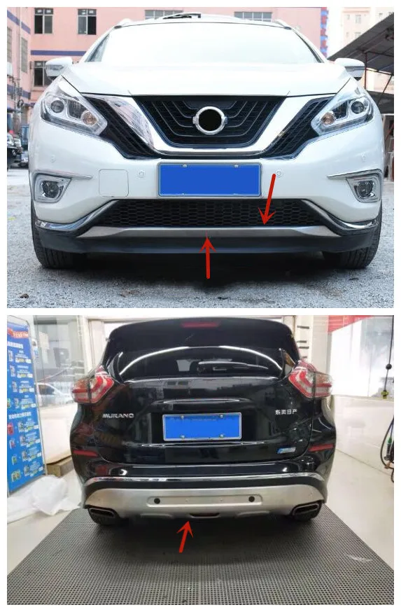 

Для Nissan Murano 2015-2021 Защитная панель из нержавеющей стали для автомобильного бампера Защита от царапин автомобильные аксессуары