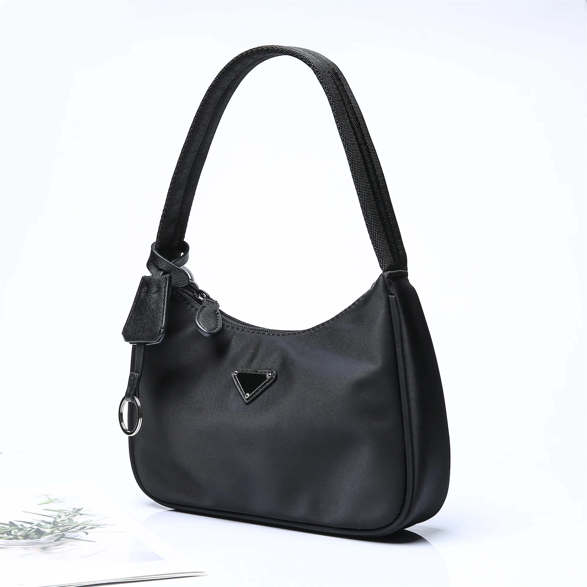 

2023 new nylon women's bag single shoulder bag portable all-in-one bag portable fashion small bag everything fashion light and s