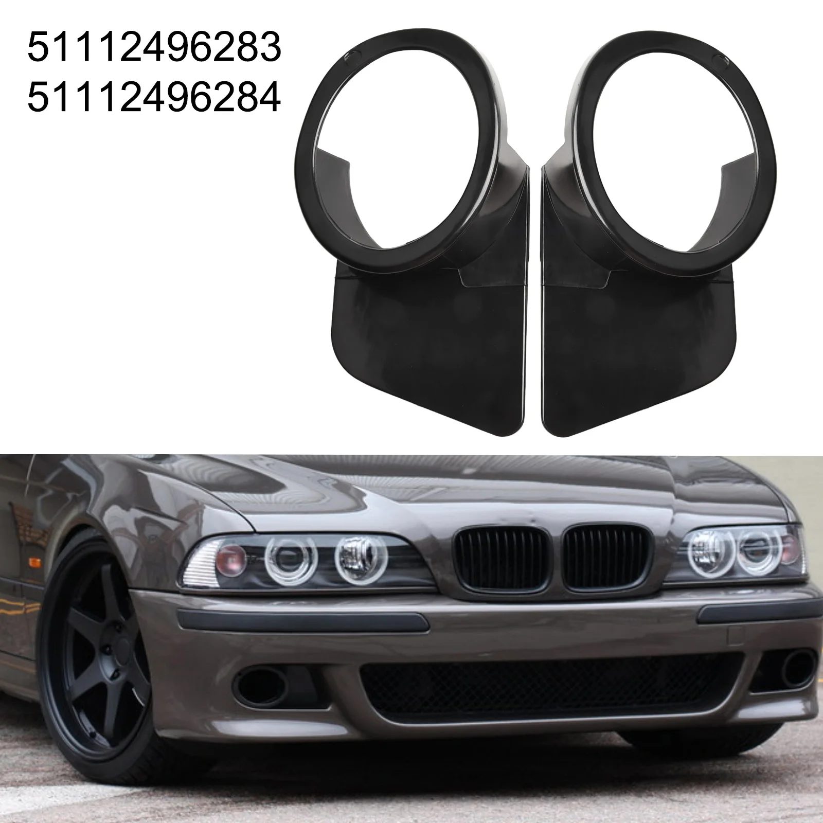 2 шт. крышка передней противотуманной фары для BMW E39 M5 99-03 левая и правая комплект