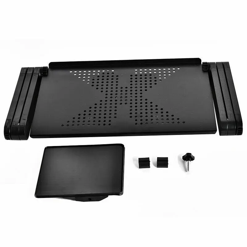 Ergonomic Laptop Desk Portable Adjustable Stand Up Aluminum Vented Bed Lapy |