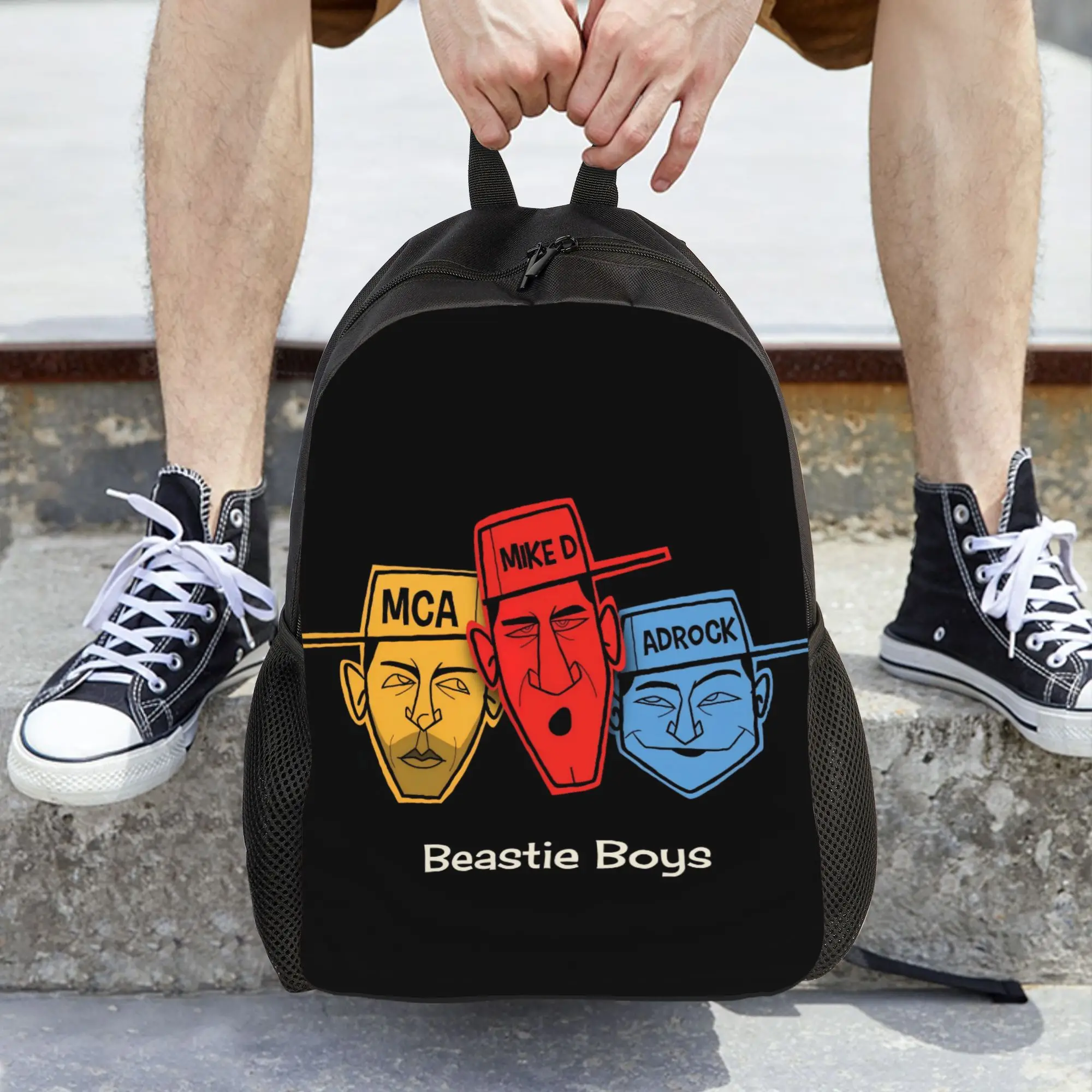 Фото Модный школьный рюкзак Beastie Boys 5 для мальчиков и девочек, унисекс, для книг, к началу учебного года №5