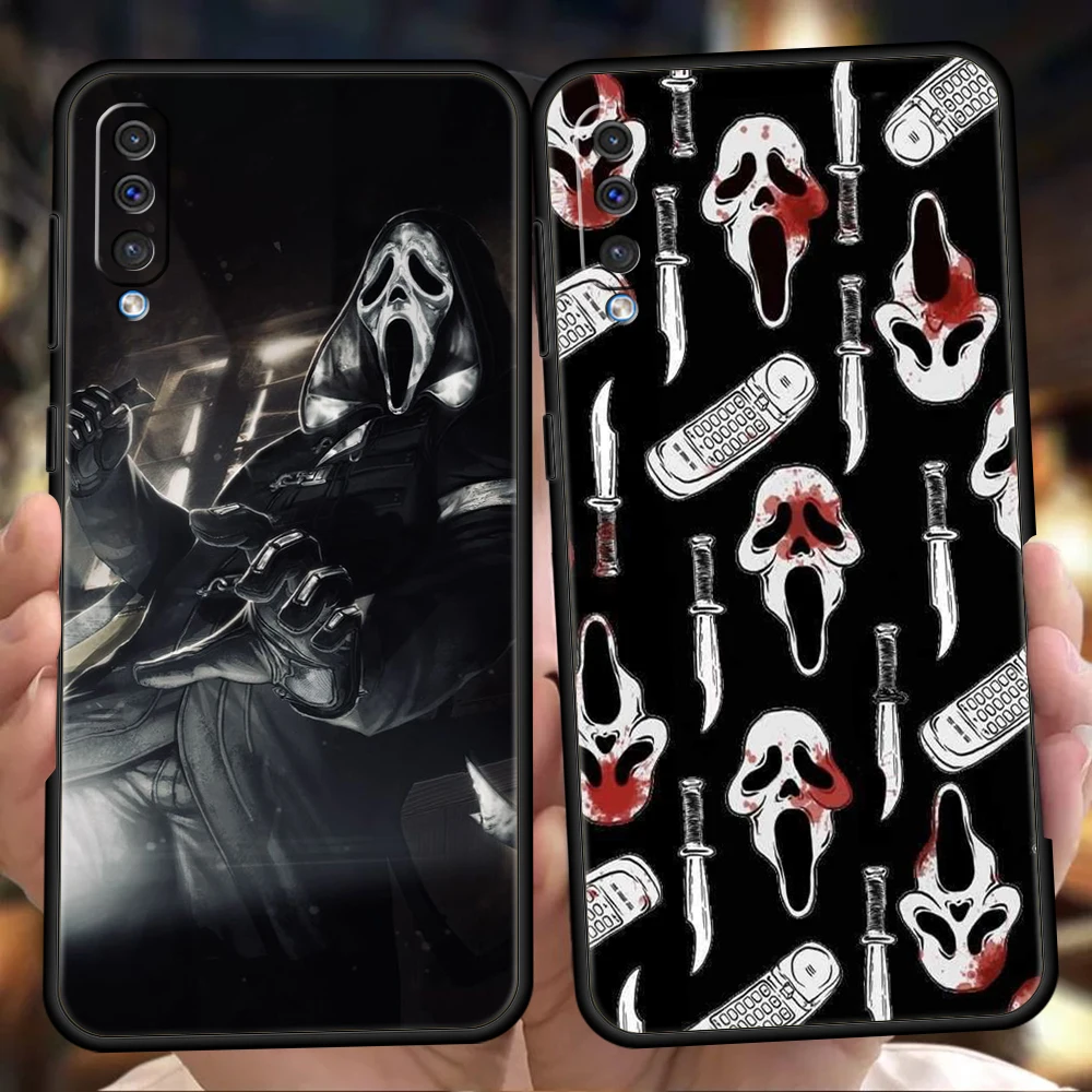 

Ghostface Scream Horror Art Phone Case For Samsung Galaxy A53 A73 A33 A23 A13 A12 A22 A02 A50 A70 A20 A10 A20S 5G Black Cover