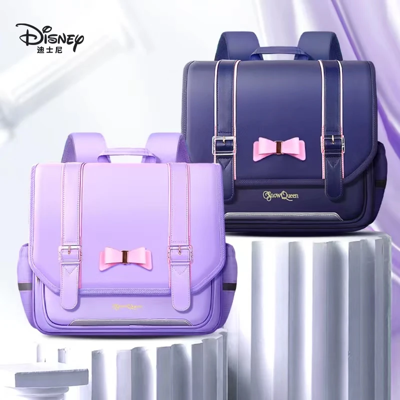 2022 Disney New Frozen School Bag For Girls Primary Middle Student Shoulder Orthopedic Backpack Elsa Anna Large Capacity Mochila