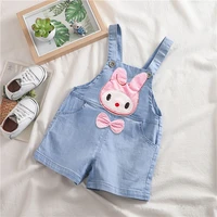 diimuu baby boys overalls kids girls short dungarees toddler cartoon fashion denim pants trousers casual clothing for 1 3t