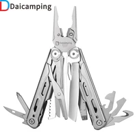 daicamping dl10 folding hunting outdoors swiss army knife pliers survival edc tools portable clip multitools multi blade knife