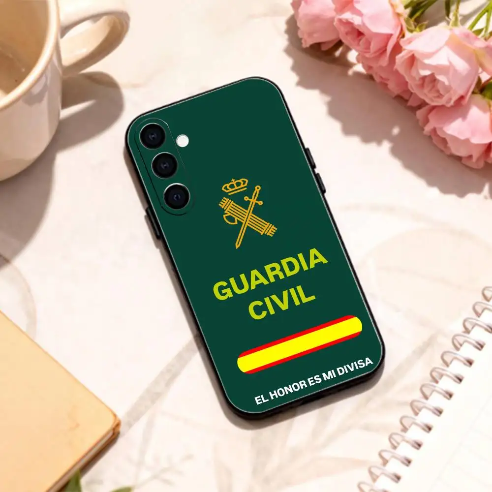 Фото Чехол для телефона S-spanish G-guard C-Civil Emblem для Samsung Galaxy A73, A72, A71, A70, A53, A52, A51 и других моделей, мягкий черный корпус №4