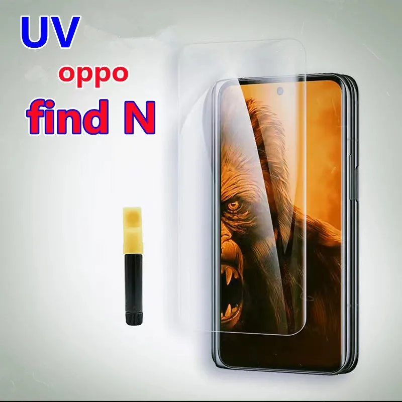 UV Full Glue Full Cover Screen Protector for OPPO Find N Full Curved Tempered Glass For OPPO Find N2