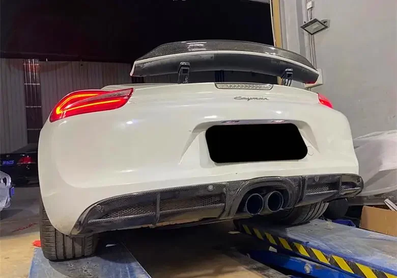 Задний бампер из настоящего углеродного волокна диффузор боковые спойлеры