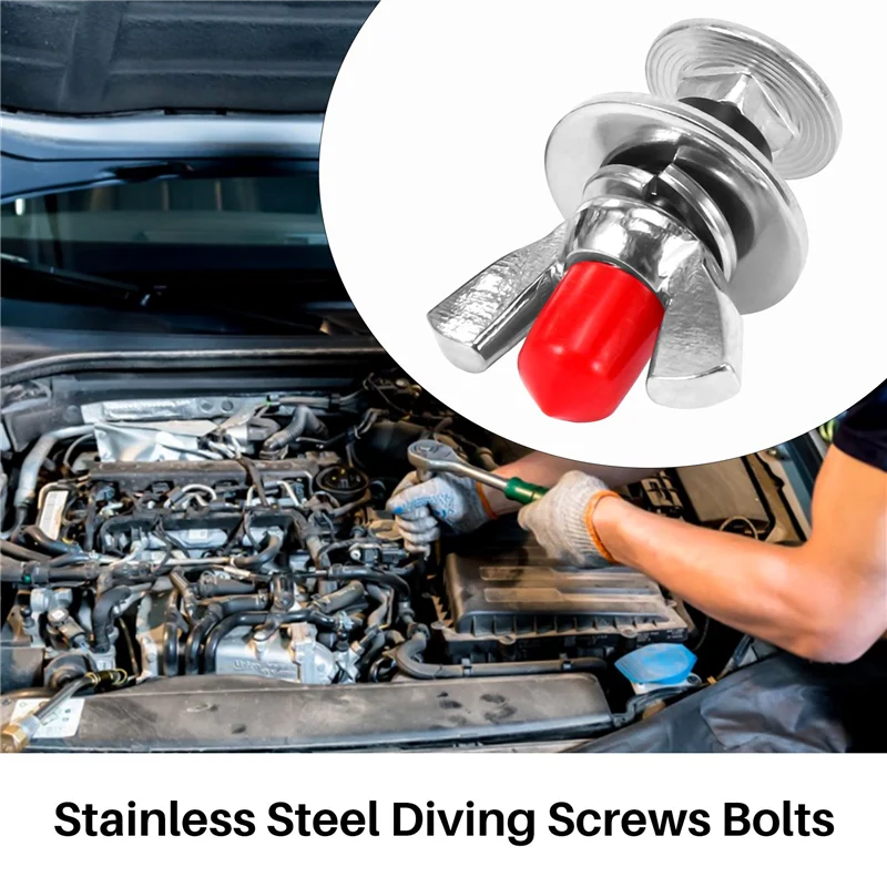 2 шт. винты для дайвинга из нержавеющей стали 316 задняя пластина-бабочка