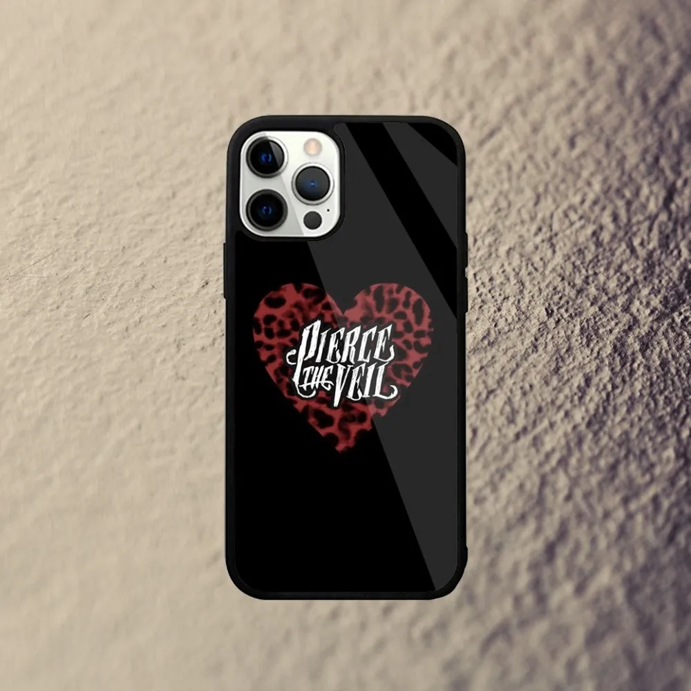 Чехол для телефона P-Pierce The Veil Band iPhone 15 14 13 12 11 Plus Pro Max Mini Magsafe с магнитной