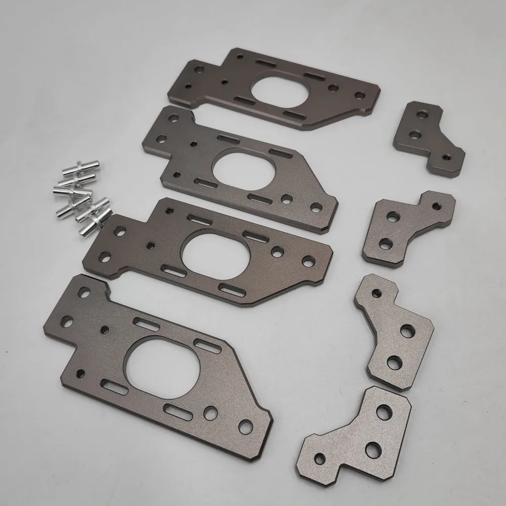 

Funssor, серый цвет, Voron 2,4, trident, алюминий, CNC, AB, крепление двигателя, фотовес, базовая версия, CNC металлические детали