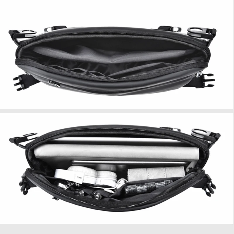 New Street Trend Men'S Shoulder Chest Bag Large Capacity Oxford Outdoor Sports Shoulder Messenger Bag Leisure Travel Phone Pouch