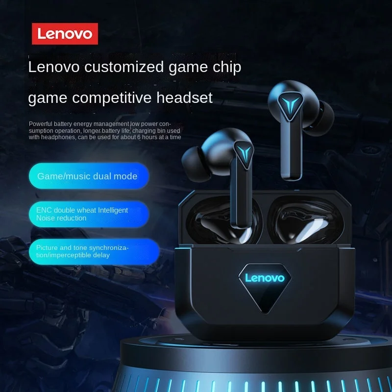 

Lenovo GM6 TWS Bluetooth 5.0 Gaming Earphones Charging Box Headsets Wireless Headphone Stereo Waterproof Earbuds With Microphone