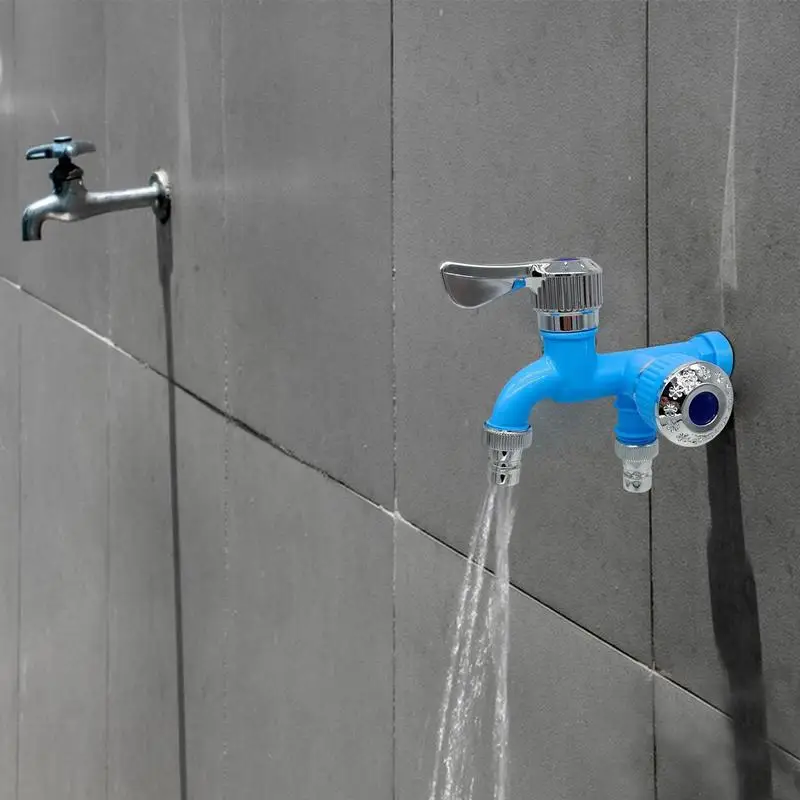 Смеситель с двойным выходом для ванной комнаты