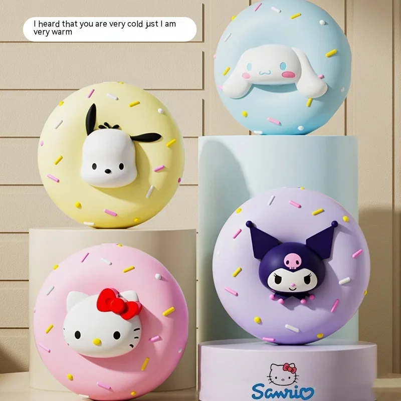 

Sanrio Pochacco Donut Hand Warmers Power Bank Two-in-one Cartoon Kuromi Hand Warmers Send Girlfriends To Warm The Whole Winter