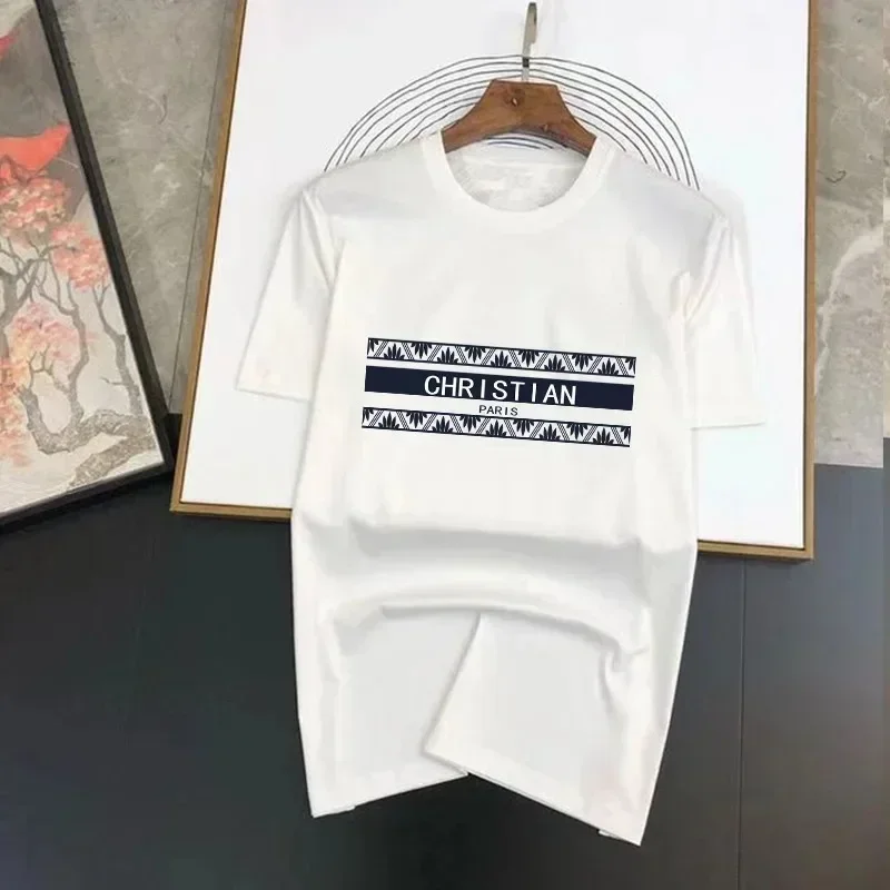 Летняя Роскошная футболка Bramd Paris мужские и женские топы с коротким рукавом