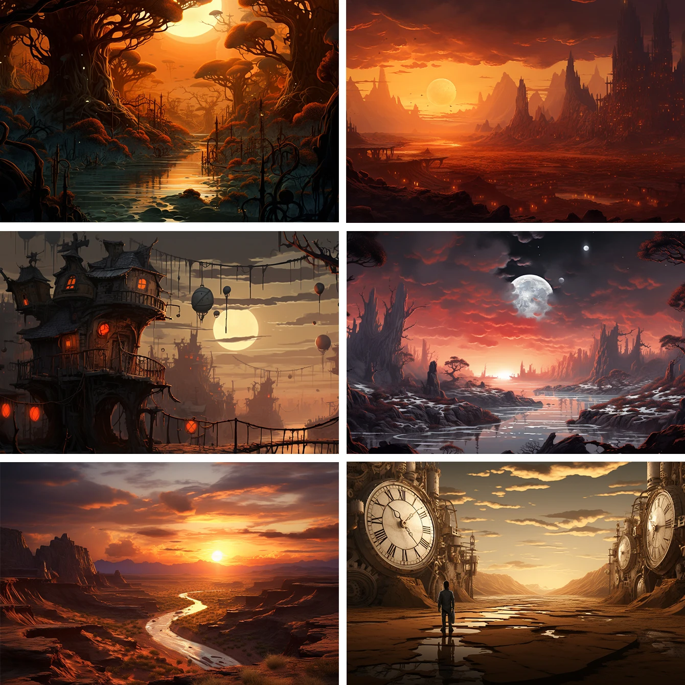 Мультяшный пейзаж мечты спальня гостиная комната гобелен ремонт общежития