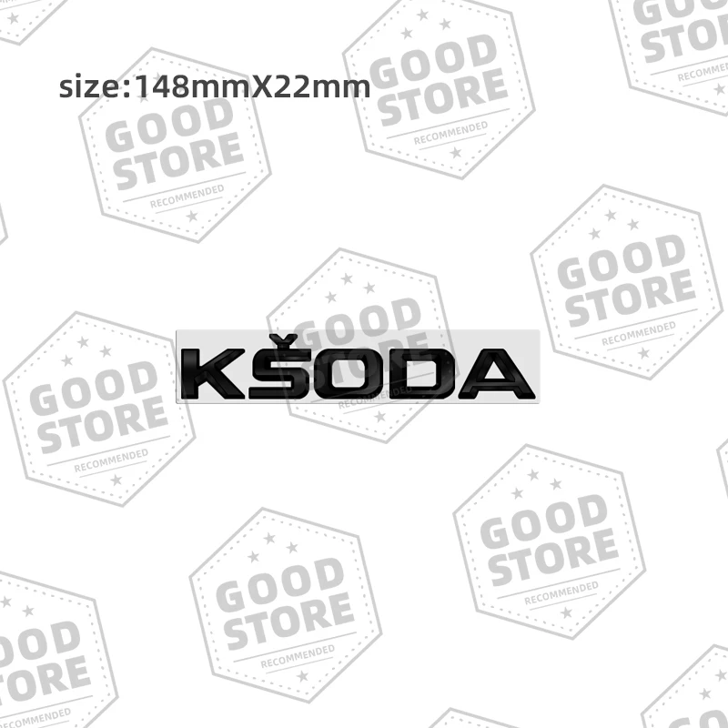 

Металлический кузов автомобиля для Skoda Octavia Superb глянцевый черный значок с буквами 3D эмблема заднего крыла наклейка на багажник наклейка автоаксессуар