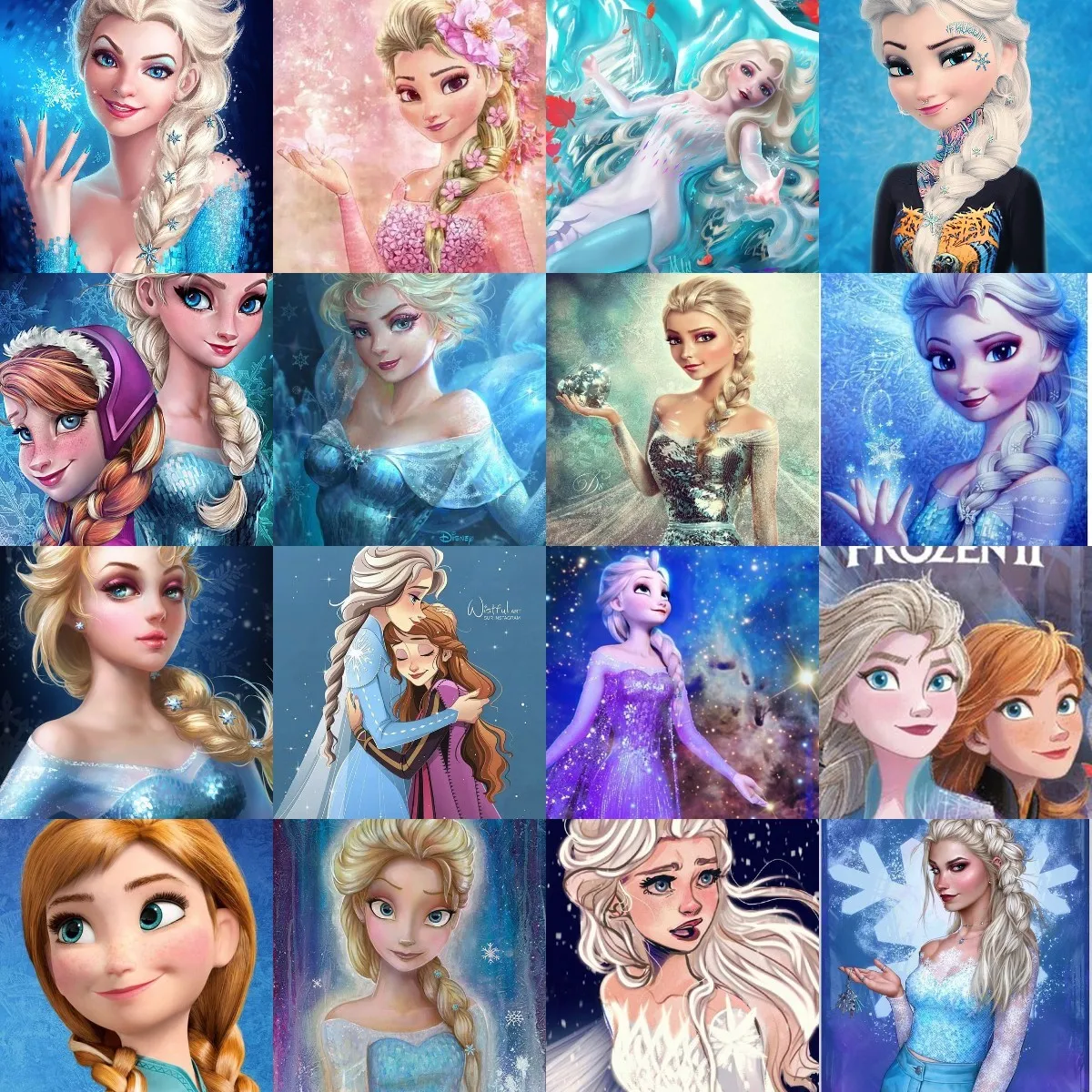 

5D DIY Disney Diamond Painting Elsa Princess Frozen Mosaic Set Kids Art Full SquareRound Rhinestone Diamond Embroidery Home Deco