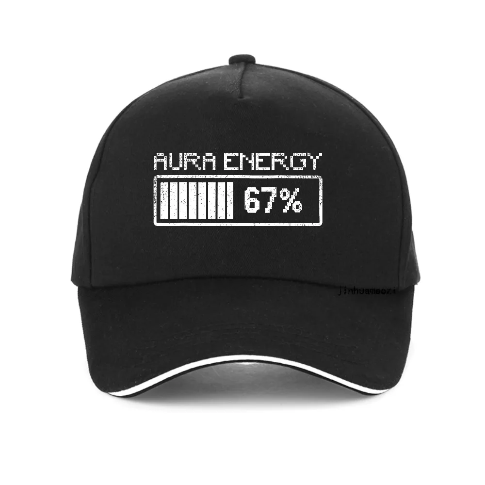 Фото Забавная мужская бейсболка Aura Energy at 67 Six Seven Genz Meme Slang, модная шляпа унисекс в стиле Харадзюку, регулируемая кепка Snapback №1