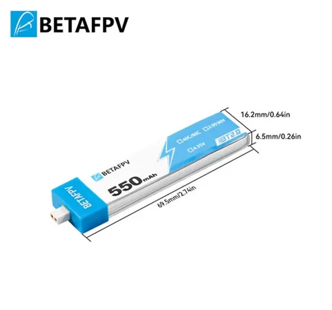 BETAFPV RC батарея BT2.0 550 мАч 1S FPV комплект гоночного дрона оригинальный Lipo разъем