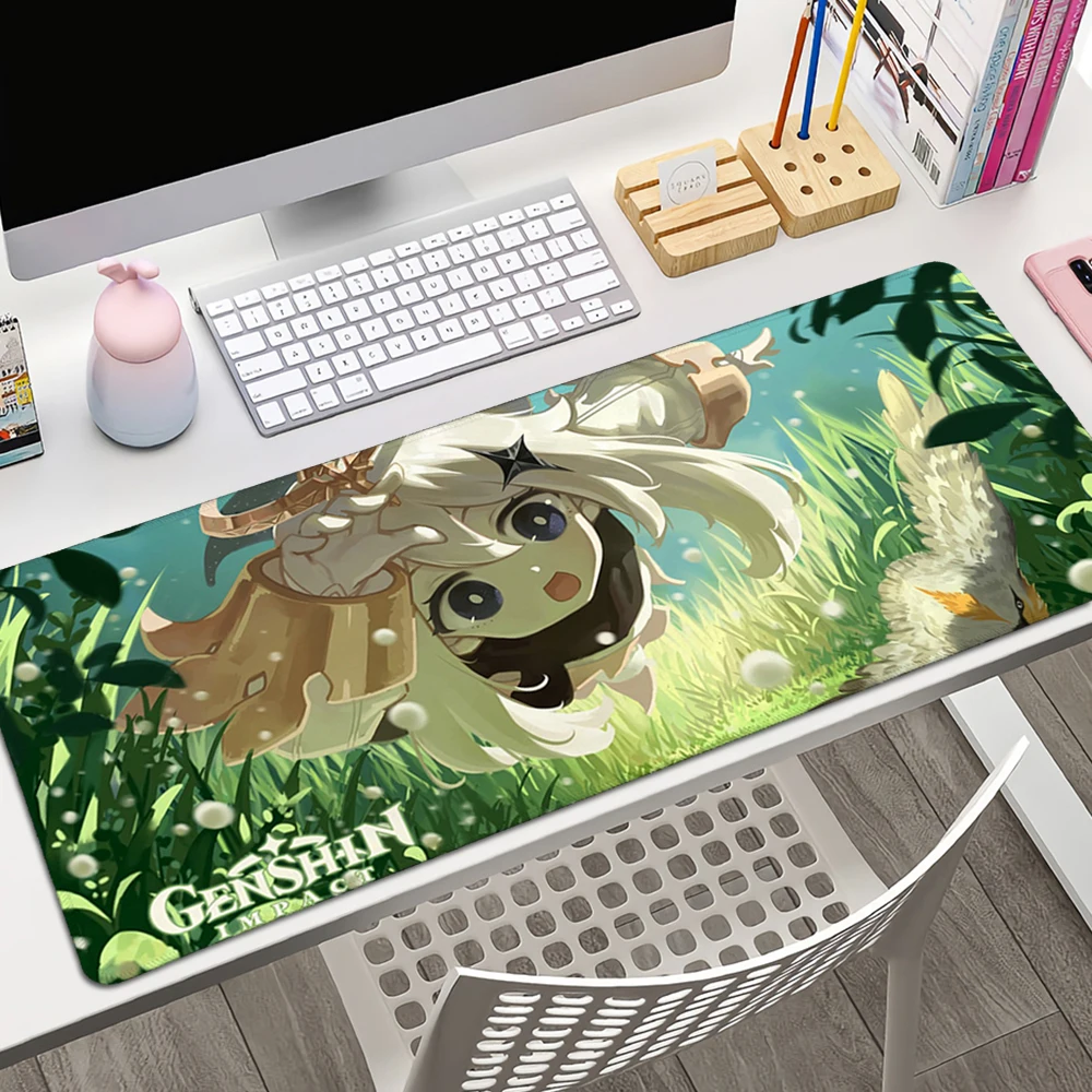 

Genshin Impact Paimon Custom Skin Table Mat Student Mousepad Gamer Computer Keyboard Pad Games Pad Desktop Mat