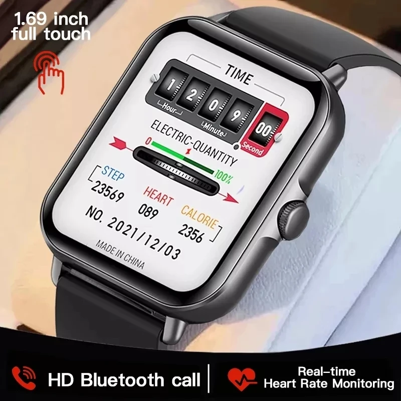 

2022 New Smart Watch Men Real Time Heart Rate Monitor IP67 Waterproof Bluetooth Call Women Smartwatch For Xiaomi Huawei+Box